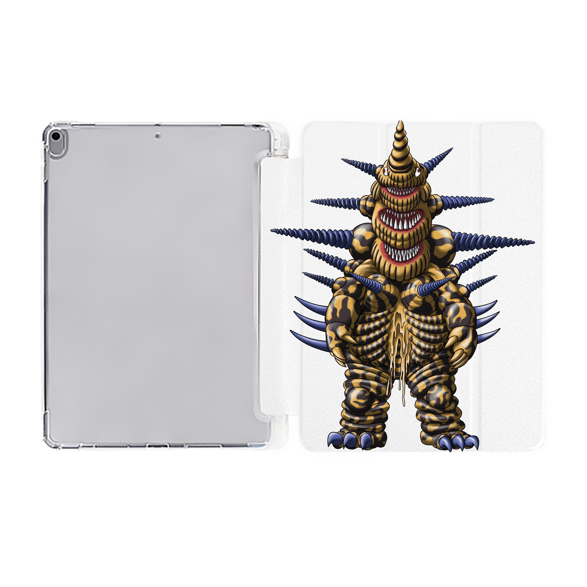 （画像用） ウルトラマン Ultraman IPad ケース ペン収納付き 三つ折りスタンド PUレザー×シリコン 対応機種9.5/10.5/10.9インチ
